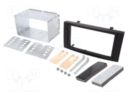 Radio frame; VW; 2 DIN; black