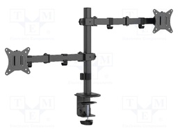 Monitor holder; 9kg; 17÷32"; 75x75mm,100x100mm; for two monitors