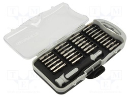 Kit: screwdriver bits; Phillips,Pozidriv®,slot,Torx®; 31pcs.