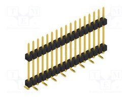 Connector: pin strips; pin header; male; PIN: 17; 2.54mm; SMT; 1x17