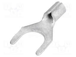 Fork terminal; M6; 0.25÷1.5mm2; crimped; for cable; non-insulated