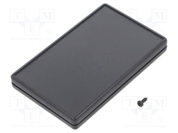 Enclosure: multipurpose; X: 54mm; Y: 85mm; Z: 10mm; ABS; black