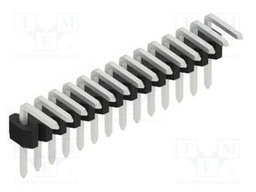 Connector: pin strips; pin header; male; PIN: 14; 1.27mm; THT; 1x14