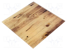 Accessories: decorative panel; oak; glass; 170x170x10mm