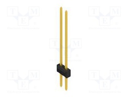 Connector: pin strips; pin header; male; PIN: 2; 2.54mm; THT; 2x1