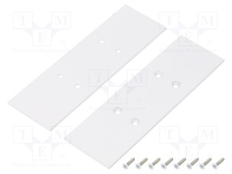 Cap for LED profiles; white; steel; Application: VARIO30