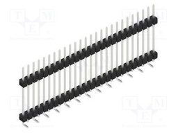Connector: pin strips; pin header; male; PIN: 26; 2.54mm; SMT; 1x26