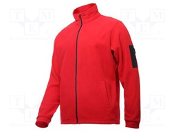 Fleece sweatshirt; Size: XXXL; red; 290g/m2