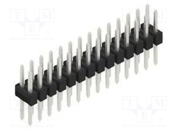 Connector: pin strips; pin header; male; PIN: 28; 2.54mm; THT; 2x14