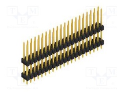 Connector: pin strips; pin header; male; PIN: 42; 2.54mm; THT; 2x21