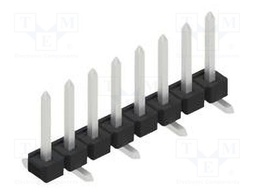 Connector: pin strips; pin header; male; PIN: 8; 2.54mm; SMT; 1x8