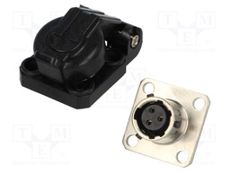 Connector: circular; PT; socket; female; PIN: 3; external bayonet