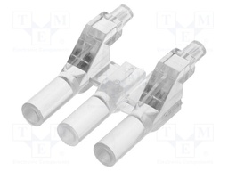 Fibre for LED; round; Ø3mm; No.of mod: 3; Front: flat