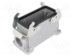 Enclosure: for HDC connectors; C146; size E16; with double latch