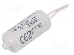 Capacitor: motors, run; 2uF; 470VAC; Ø25x55mm; -25÷85°C; ±5%