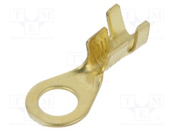 Ring terminal; M5; 1÷2.5mm2; crimped; for cable; straight; brass