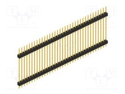 Connector: pin strips; pin header; male; PIN: 35; 2.54mm; THT; 1x35