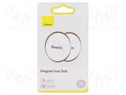 Self-adhesive plate for magnetic holders; for dashboard