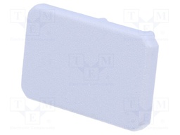 Cap for LED profiles; grey; ABS; Application: MIKRO-LINE12