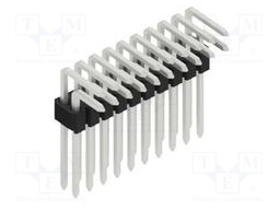 Connector: pin strips; pin header; male; PIN: 20; 1.27mm; THT; 2x10