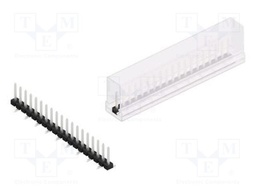 Connector: pin strips; pin header; male; PIN: 19; 2.54mm; SMT; 1x19