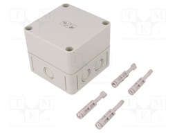 Enclosure: multipurpose; X: 94mm; Y: 94mm; Z: 81mm; TK PS; grey; IP66