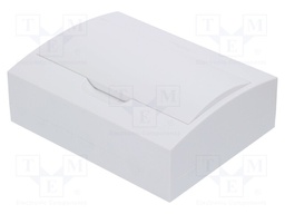 Enclosure: for modular components; IP40; white; No.of mod: 12