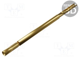 Test probe socket; Min.pitch: 1.27mm; AgNi; gold-plated; head SR