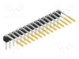 Connector: pin strips; pin header; male; PIN: 15; 2.54mm; THT; 1x15