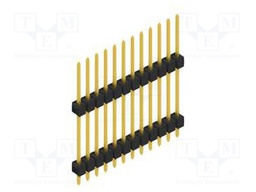 Connector: pin strips; pin header; male; PIN: 12; 2.54mm; THT; 1x12