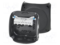 Enclosure: junction box; IP66; with membrane cable glands; black
