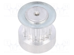 Belt pulley; T2.5; W: 4; 6mm; whell width: 16mm; Ø: 12.2mm; aluminium