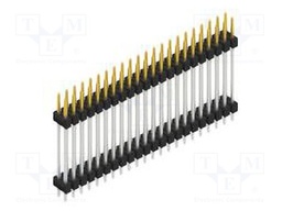 Connector: pin strips; pin header; male; PIN: 44; 2.54mm; THT; 2x22