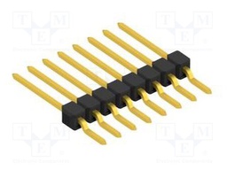Connector: pin strips; pin header; male; PIN: 8; 2.54mm; SMT; 1x8