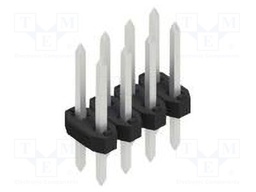 Connector: pin strips; pin header; male; PIN: 8; 2mm; THT; 2x4; 100V