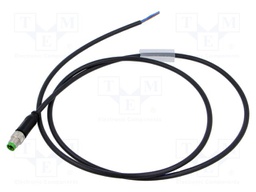 Cable: for sensors/automation; M8; PIN: 3; straight; 1m; plug; 60VDC