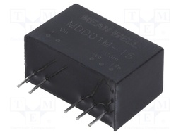 Converter: DC/DC; 1W; Uin: 10.8÷13.2V; Uout: 15VDC; Uout2: -15VDC