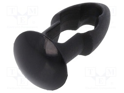 Rivet; polyamide; Rivet diam: 5.6mm; L.rivet: 6.4mm; Colour: black
