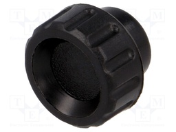 Knob; Dia: 16mm; M4; 6mm; H: 13mm; polyamide; Boss material: brass