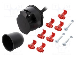 Connector: automotive; socket; PIN: 7; Conform to: PN-ISO 1724