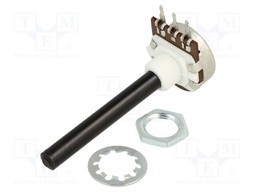 Potentiometer: shaft; single turn; 4.7kΩ; ±20%; 0.4W; linear; 6mm