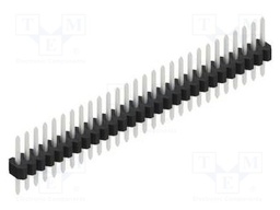 Connector: pin strips; pin header; male; PIN: 28; 1.27mm; THT; 1x28