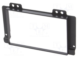 Radio mounting frame; Land Rover; 2 DIN; black