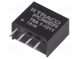 Converter: DC/DC; 1W; Uin: 10.8÷13.2V; Uout: 5VDC; Iout: 200mA; SIP4