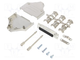 D-Sub HD; PIN: 44; female; shielded; straight; soldering; for cable