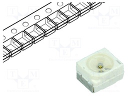 LED; SMD; 1312,PLCC2; green; 2240÷2800mcd; 3.4x3x1.7mm; 120°; 50mA