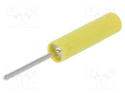 Socket; 4mm banana; 20A; 1kVAC; yellow; nickel plated; -25÷80°C