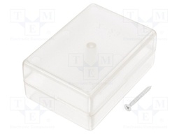 Enclosure: multipurpose; X: 59mm; Y: 84mm; Z: 37mm; ABS