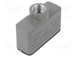 Enclosure: for HDC connectors; size D16A; for cable; for latch