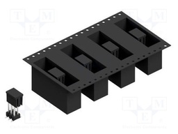 Connector: pin strips; pin header; male; PIN: 6; 2.54mm; SMT; 2x3
